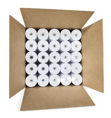 CAJA DE ROLLO TERMICO 80 MM 50 PIEZAS